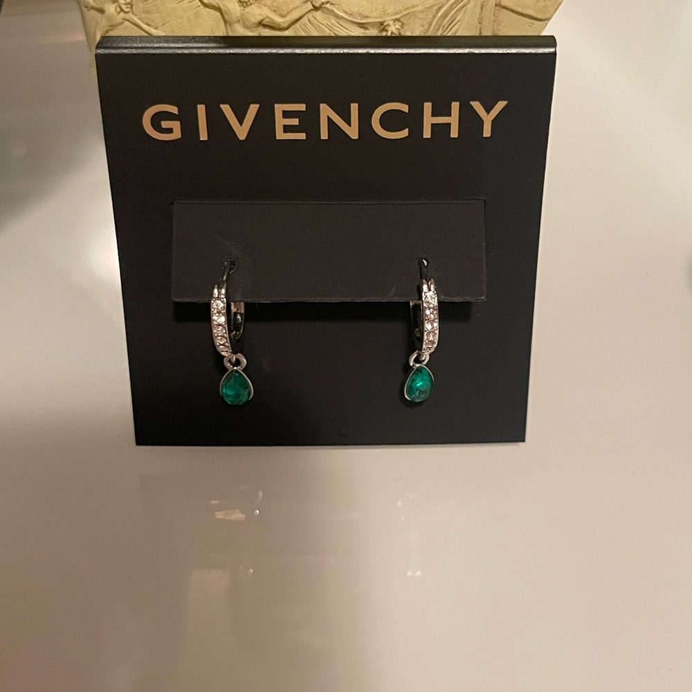 Nwt Authentic Givenchy Silver And Green Statement… - image 3